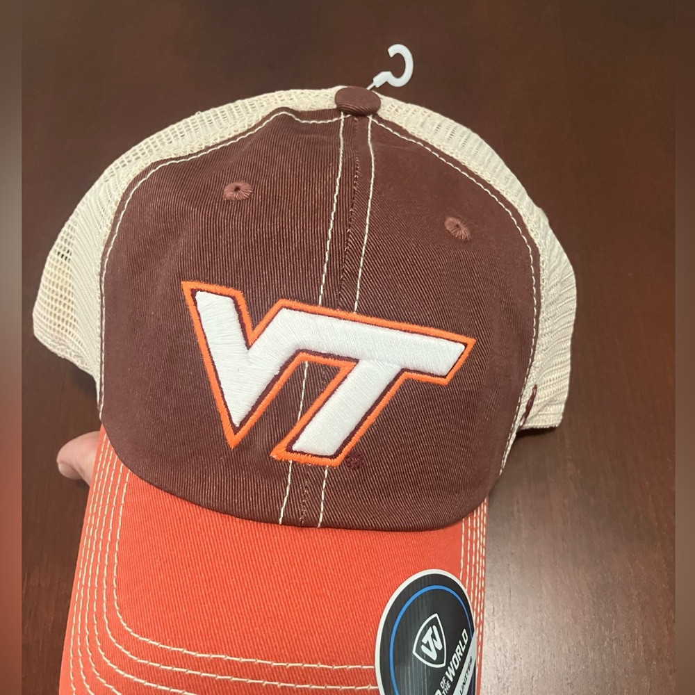 NWT Hokies Top of the World Virginia Tech Truckers Hat